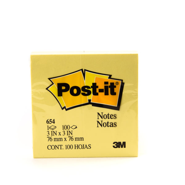 Post-It Notes Yellow 3 X 3 100 Sheets