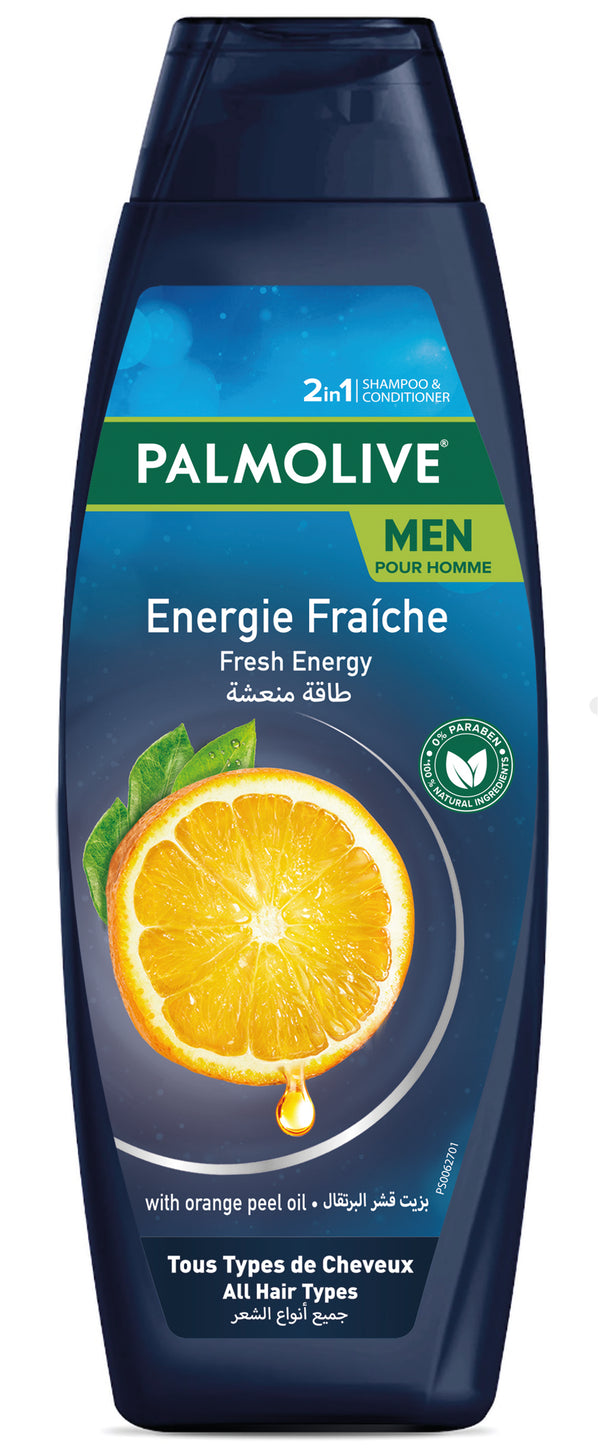 Palmolive Shampoo Fresh Energy with Orange Peel Oil Men 380ml