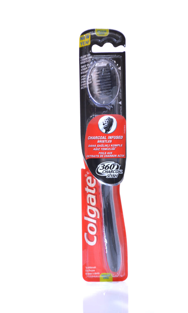 Colgate 360 Charcoal Medium Toothbrush