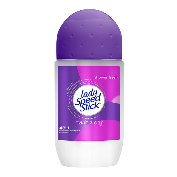Lady Speed Stick Roll-on, Invisible Dry Shower Fresh, Antiperspirant Deodorant, 50G