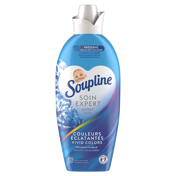 Soupline Soin Expert Concentrate Fabric Softener - 1.2L (vivid colours)