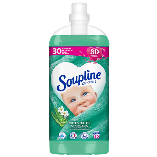 Soupline Notes d'Aloe Concentrate Fabric Softener - 1.35L