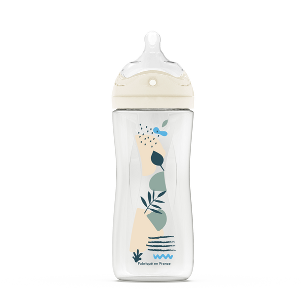 Bottles Anti-colic Teat & Ring - 330ml – BLUE – 0+ month - biomimicry teat slow flow 3