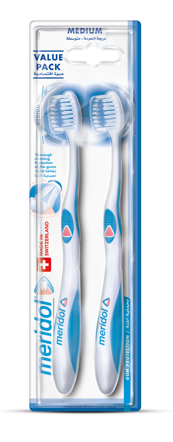 Meridol Medium Toothbrush 1+1 Free