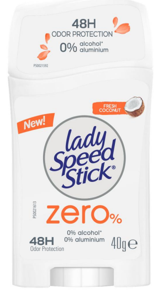Lady speed stick zero% fresh coconut 40g