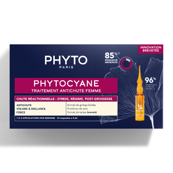 PHYTOCYANE Anti-hair loss treatment for women  12 x 5ml