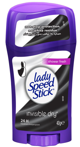 Lady speed stick invisible dry shower fresh stick 40g