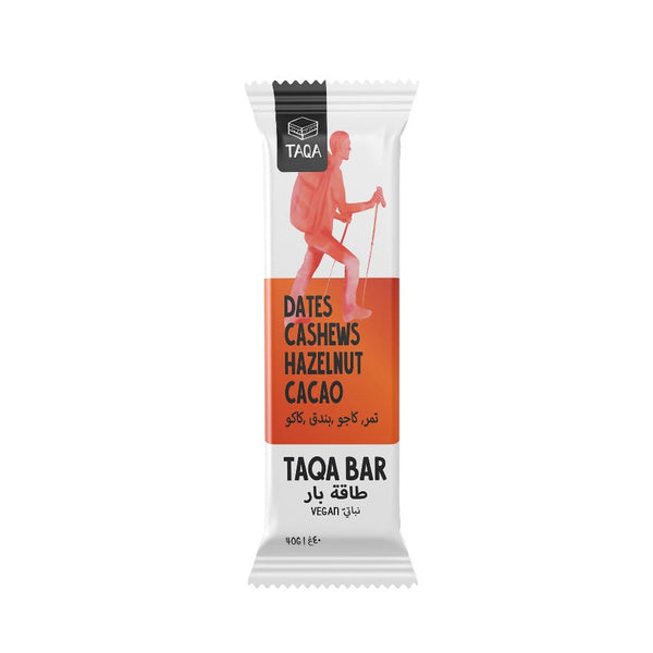 TAQA - BAR DATES CASHEW HAZELNUT CACAO 1 piece - Energy Bars - Holdnshop