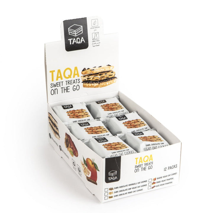 TAQA - MC TRAY DCHOCO CHIP pack of 12 - Oat Cookies - Holdnshop