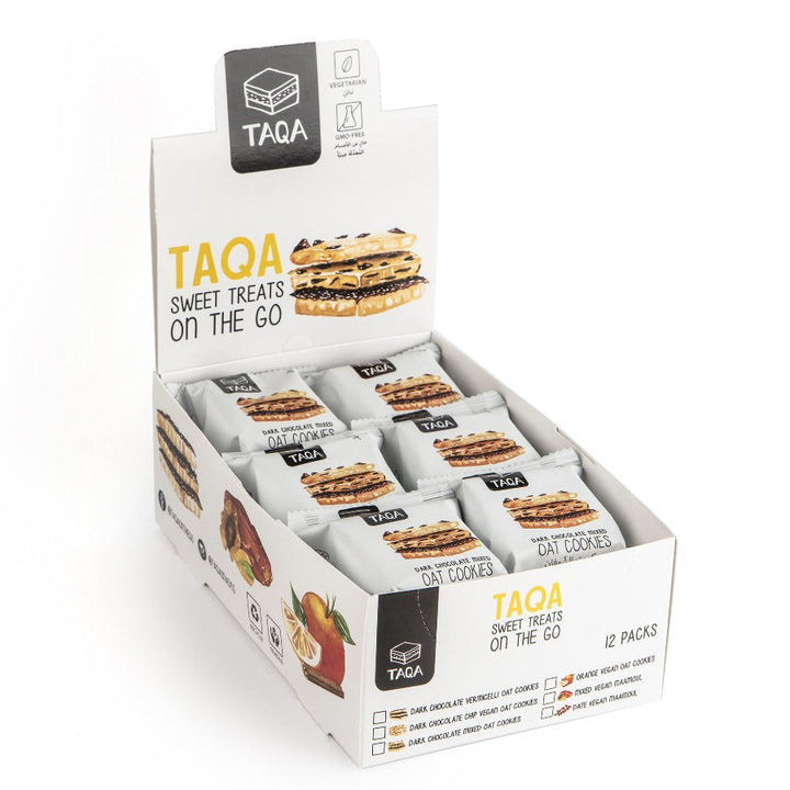 TAQA - MC TRAY DCHOCO MIXED  pack of 12 - Oat Cookies - Holdnshop