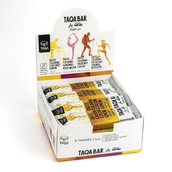 TAQA - MC TRAY COCONUT LEMON  pack of 16 - Energy Bars - Holdnshop