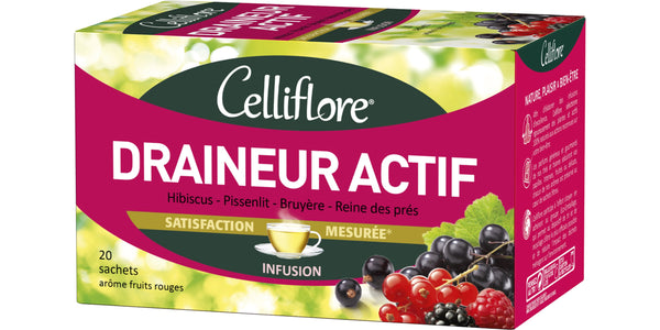 CELLIFLORE - DRAINEUR ACTIF- 20 SACHETS - Fast Draining Infusion - Holdnshop