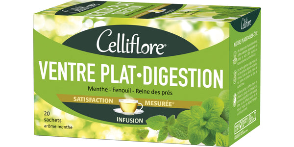 CELLIFLORE - VENTRE PLAT- DIGESTION- 20 SACHETS - Flat Stomach-Digestion - Holdnshop