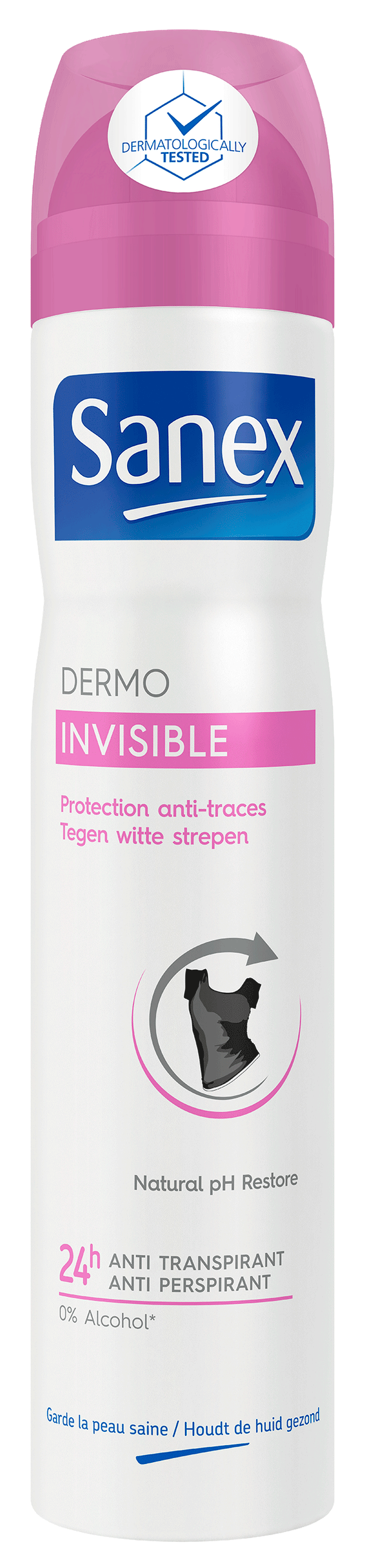 SANEX - DEODORANT SPRAY DERMO INVISIBLE 200ML - Dermo Invisible - Holdnshop