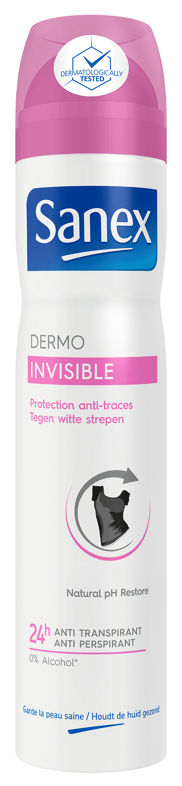 SANEX - DEODORANT SPRAY DERMO INVISIBLE 200ML - Dermo Invisible - Holdnshop