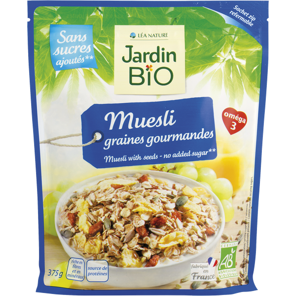 JARDIN BIO - Muesli aux graines sans sucres ajoutŽs - Food And Drinks - Holdnshop