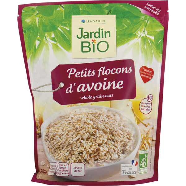 JARDIN BIO - Flocons d'avoine - sachet zip - Food And Drinks - Holdnshop