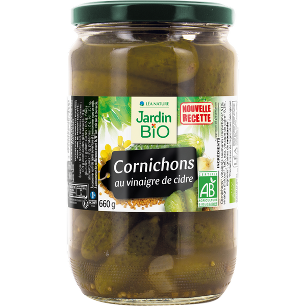 JARDIN BIO - CORNICHON AU VINAIGRE* 660G - Food And Drinks - Holdnshop
