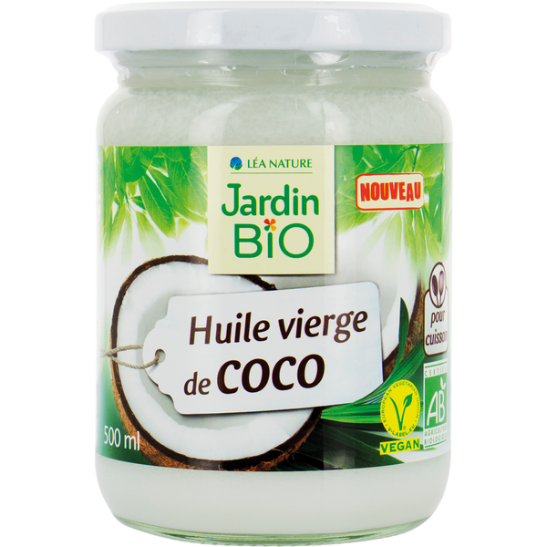 JARDIN BIO - Huile vierge de coco - 500 ml - Food And Drinks - Holdnshop
