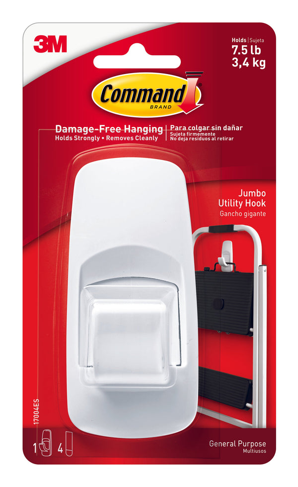 COMMAND - JUMBO HOOK (1 HOOK 4 STRIPS) - Stationery - Holdnshop