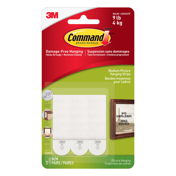 COMMAND - MEDIUM PICTURE HANGING STRIPS - Stationery - Holdnshop