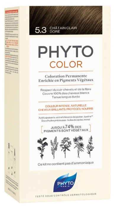 PHYTO - PHYTOCOLOR 5.3 LIGHT GOLDEN BROWN - Light Golden Brown - Holdnshop