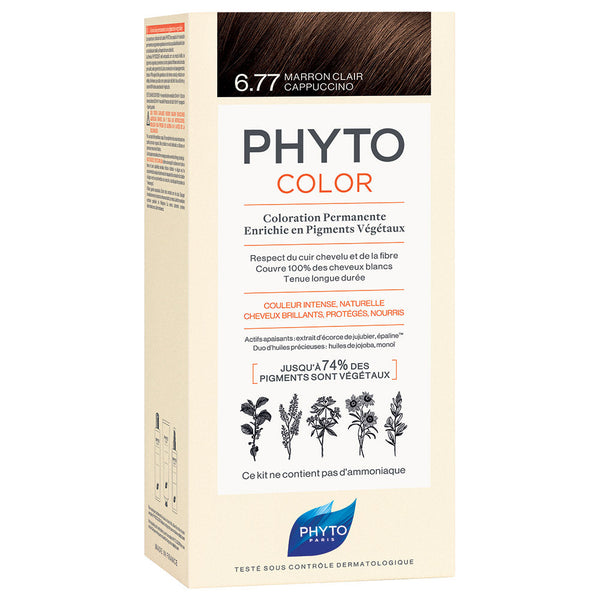 PHYTO - PHYTOCOLOR 6.77 LIGHT BROWN - Light Brown - Holdnshop