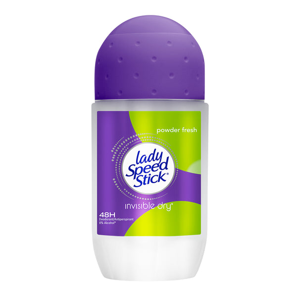 Lady Speed Stick Roll-on, Invisible Powder Fresh, Antiperspirant Deodorant, 50G