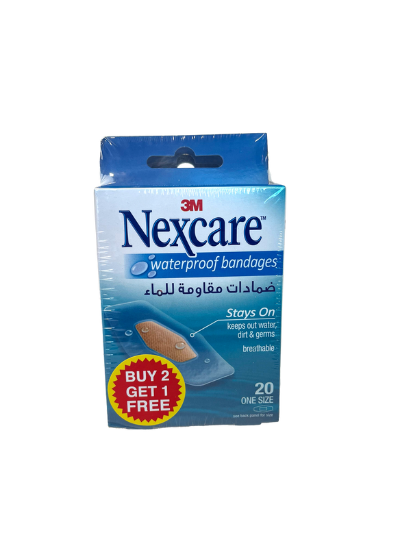 NEXCARE  2+1  WATERPROOF BANDAGES 20S