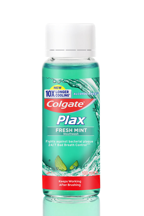 COLGATE - PLAX FRESH MINT MOUTHWASH- 100ML - Plax Green - Holdnshop