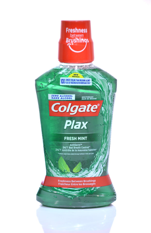 COLGATE - PLAX FRESH MINT MOUTHWASH- 500ML - Plax Green - Holdnshop