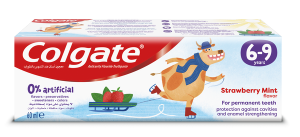 COLGATE - COLGATE 0% ARTIFICIAL 6-9 YEARS KIDS TOOTHPASTE 60ML - Personal & Hygiene care - Holdnshop