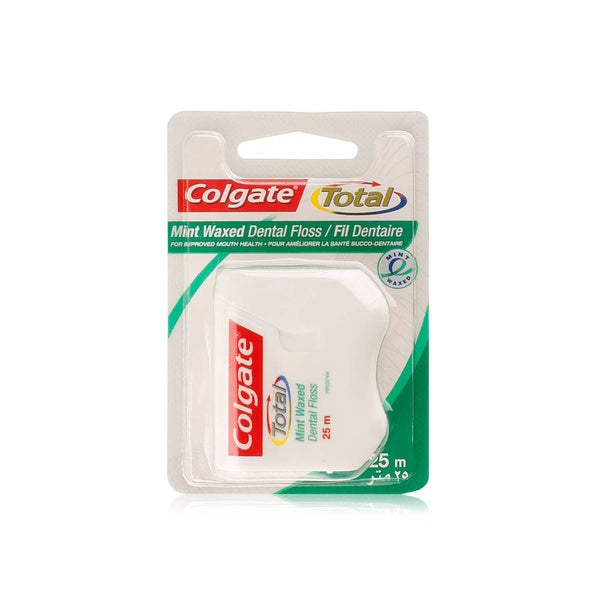 COLGATE - COLGATE TOTAL DENTAL FLOSS WAXED MINT 25M - Dental Floss Waxed - Holdnshop