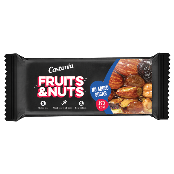 Castania Fruit & Nut Bar 35Gr - No Sugar