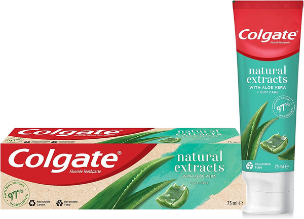 Colgate Naturals Toothpaste Aloe & Green Tea, 75 ML