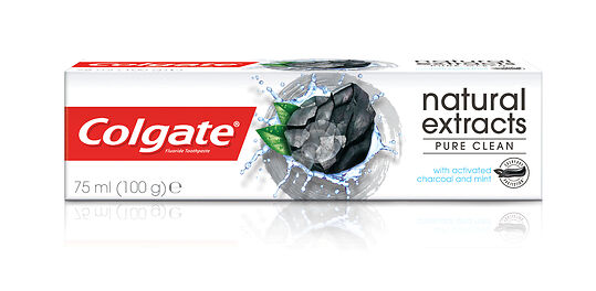 COLGATE - NATURAL EXTRACTS DEEP CLEAN WITH ACTIVATED CHARCOAL TOOTHPASTE 75ML - Naturals Charcoal - Holdnshop