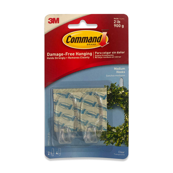 17091CLR-ES COMMAND(TM) MEDIUM  CLEAR HOOKS