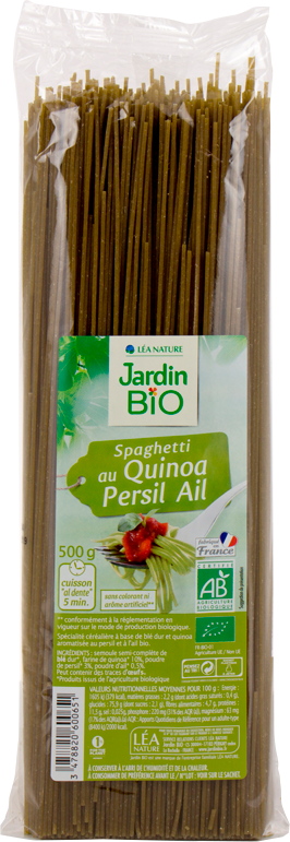 JARDIN BIO - Spaghetti quinoa persil ail - Food And Drinks - Holdnshop