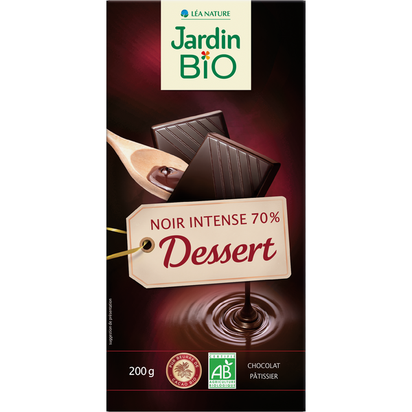 JARDIN BIO - Chocolat Noir Dessert Intense - Food And Drinks - Holdnshop