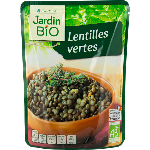 JARDIN BIO - Lentilles vertes - Food And Drinks - Holdnshop