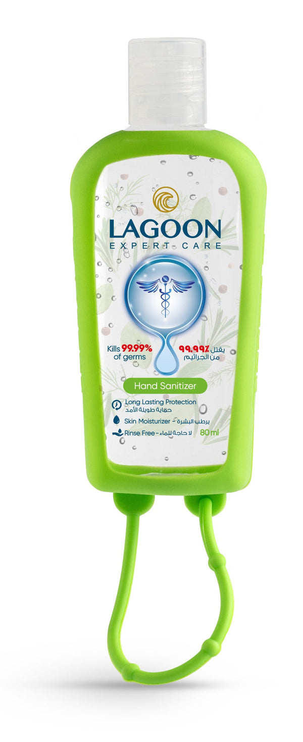 LAGOON - HAND SANITIZER GEL HERBAL + FREE RUBBER GREEN 80ml - Sanitizer Gel - Holdnshop