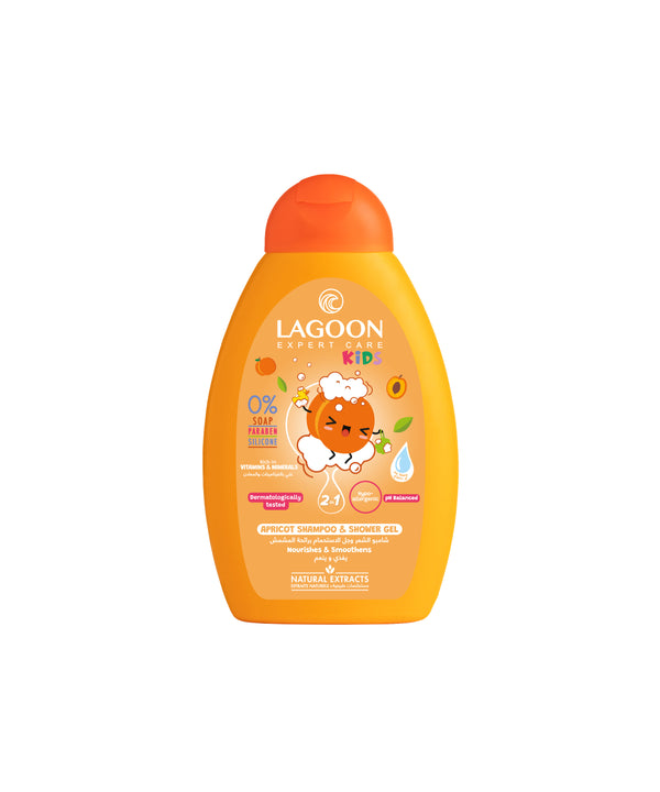 Lagoon Kids 2In1 Apricot Shampoo & Shower Gel 400Ml