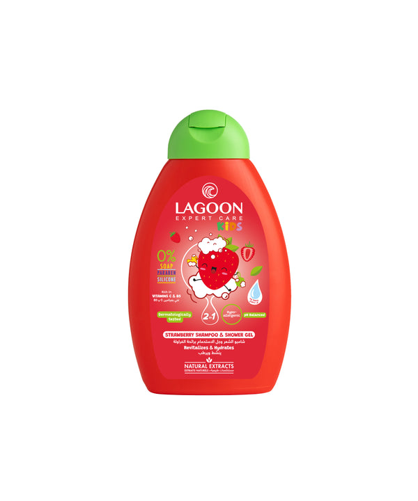 Lagoon Kids 2In1 Strawberry Shampoo & Shower Gel 400Ml