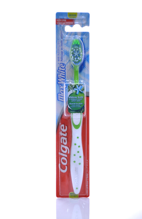 COLGATE - MAXWHITE WHITENING MEDIUM TOOTHBRUSH - Maxwhite Medium - Holdnshop