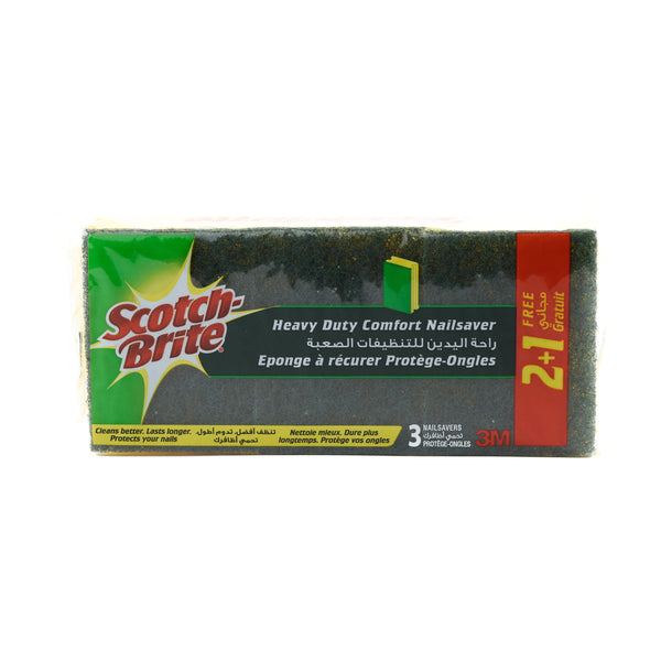 2 Plus 1 Free Heavy Duty Nailsaver Scrub Sponge