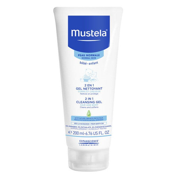 MUSTELA - NORMAL SKIN-2 in 1 Cleansing Gel 200ML - Normal Skin - Holdnshop