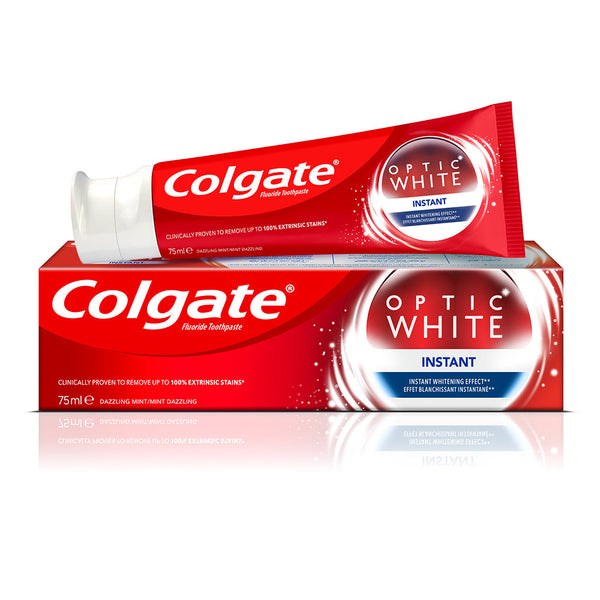 COLGATE - OPTIC WHITE INSTANT WHITENING 75ML - Optic Instant - Holdnshop