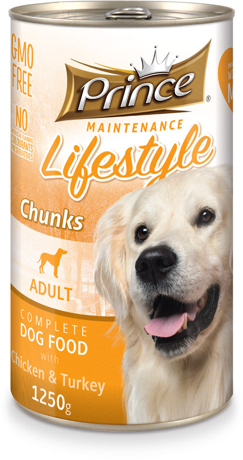 PRINCE & PRINCESS - DOG CANNED FOOD CHICKEN & TURKEY 1.23KG - Pet Care - Holdnshop