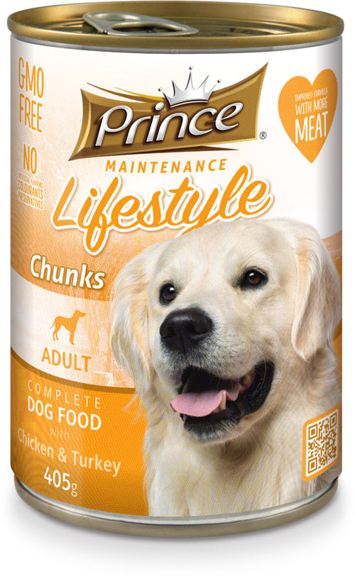 PRINCE & PRINCESS - DOG CANNED FOOD LIFESTYLE CHICKEN & TURKEY 415G - Pet Care - Holdnshop