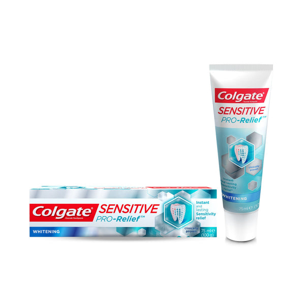 COLGATE - SENSITIVE PRO RELIEF WHITENING TOOTHPASTE 75ML - Sensitive Pro Relief White - Holdnshop